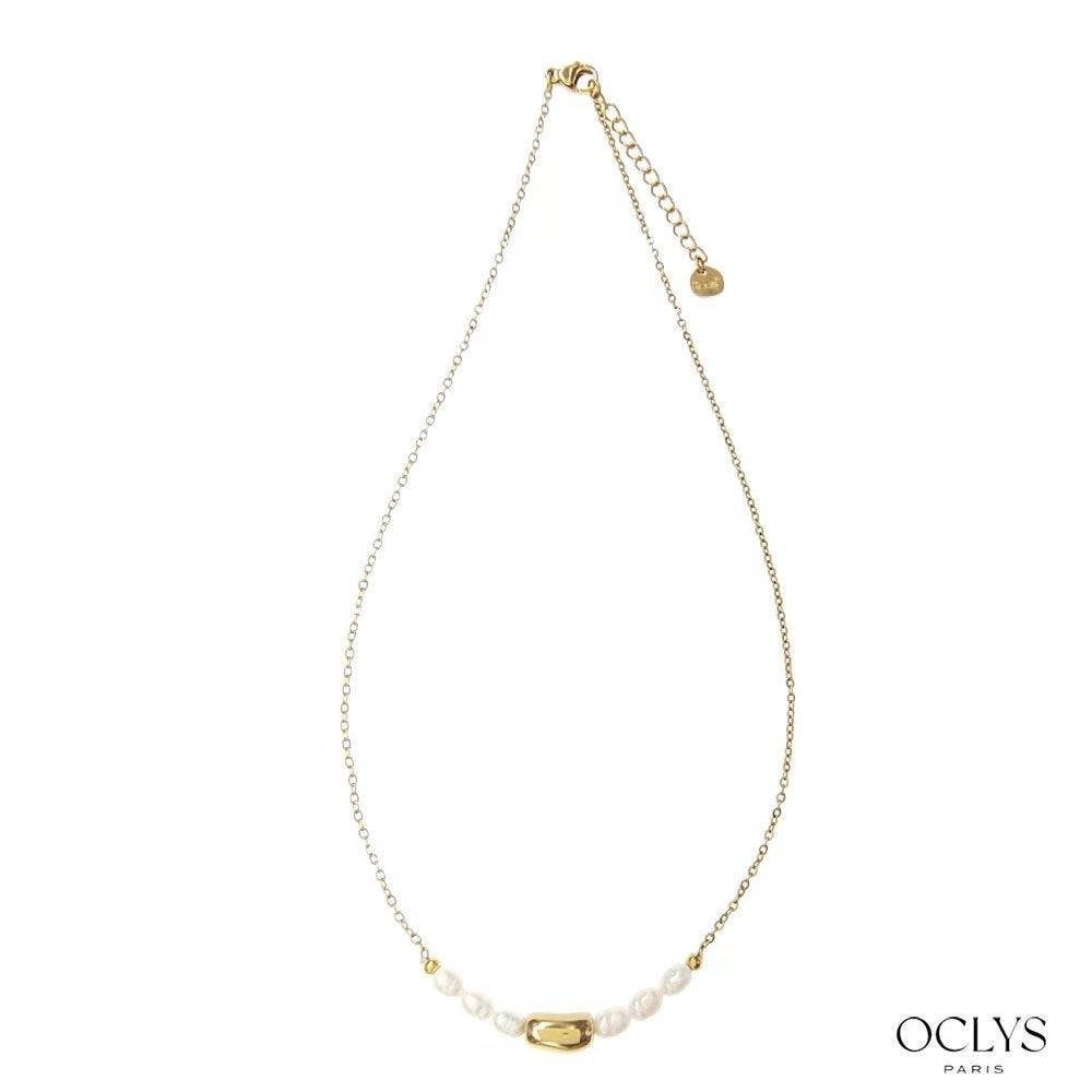 Oclys - Wholesale Beaded/Pearl Necklace - Set of 12 assorted beaded necklaces stainless steel Vana8