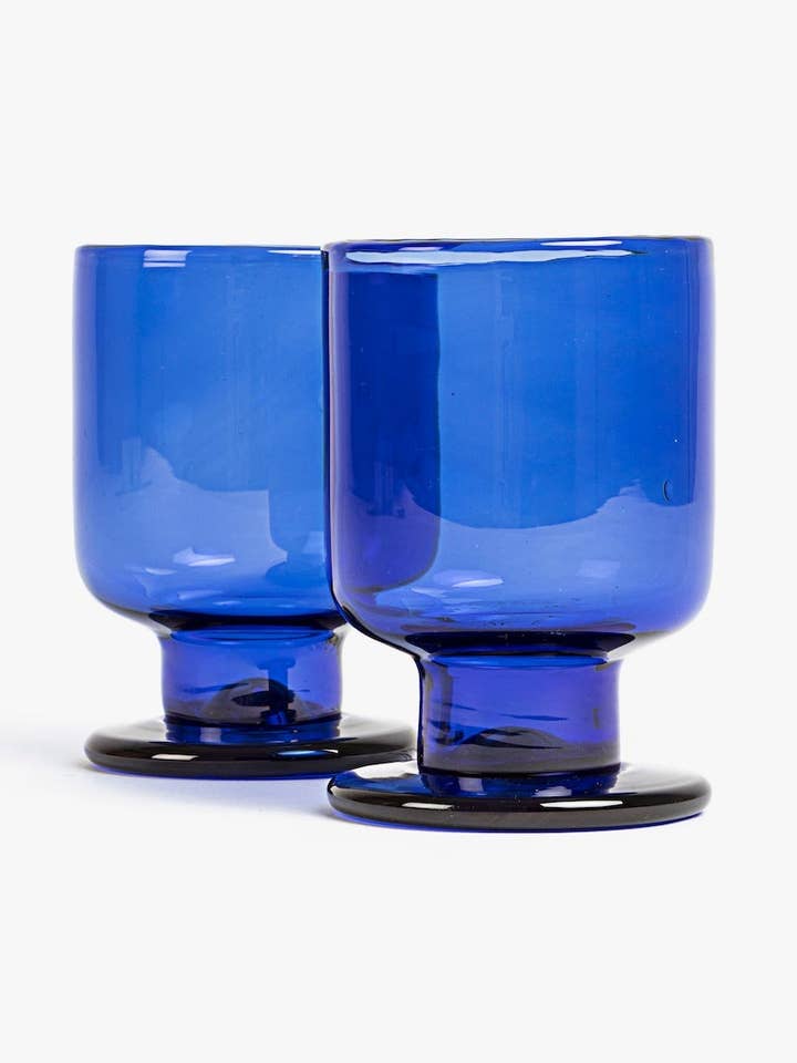 Handmade blown Glass Goblet for wholesale by Bynumide