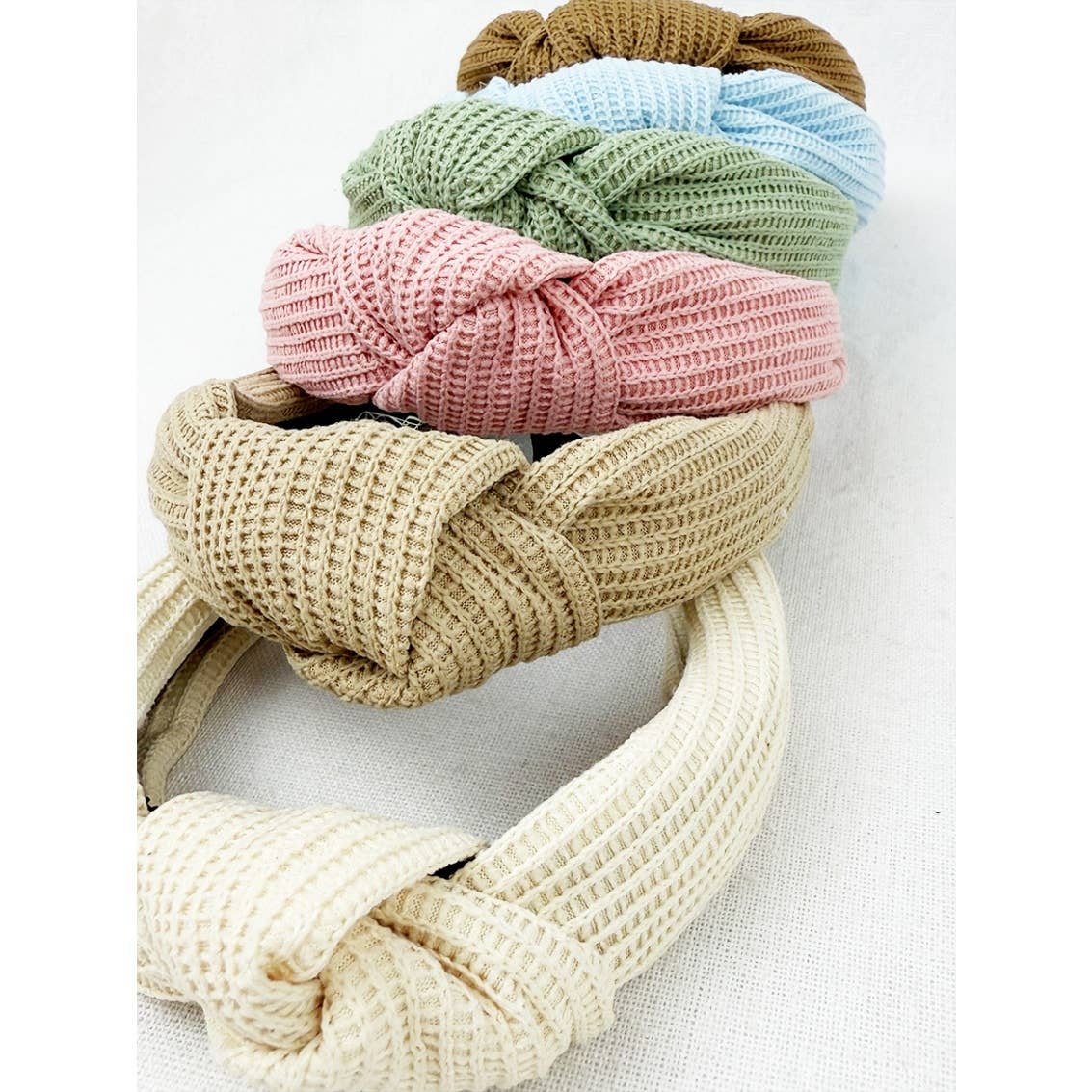 MIX COLOR All Year Long Waffle Knot Headband for wholesale on Faire8