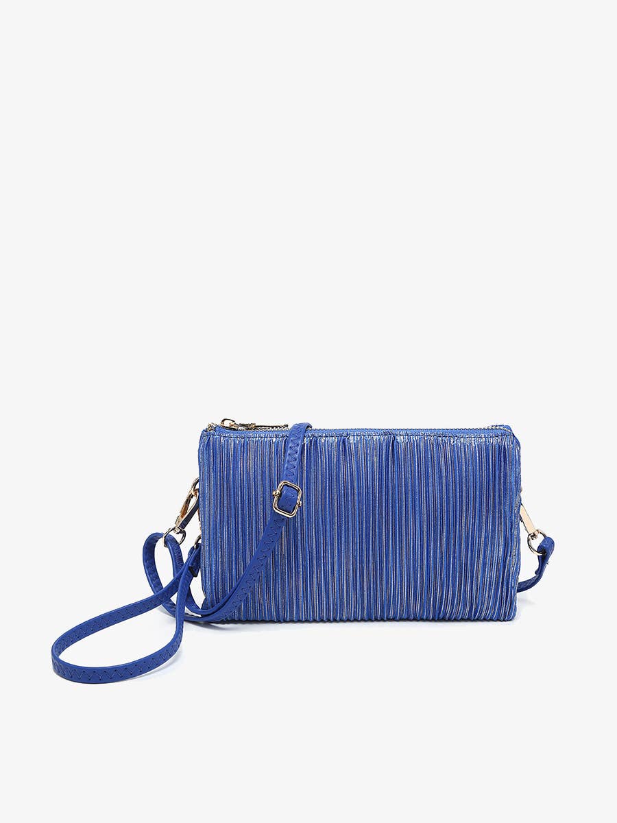 Jen & Co. - Wholesale Crossbodytas - Dames - M013SHST Riley Shimmer Stripe 3-vaks Schoudertas0
