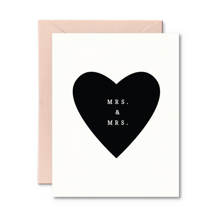 Carte de mariage Mrs & Mrs Gay pour la vente par Pretty by Her