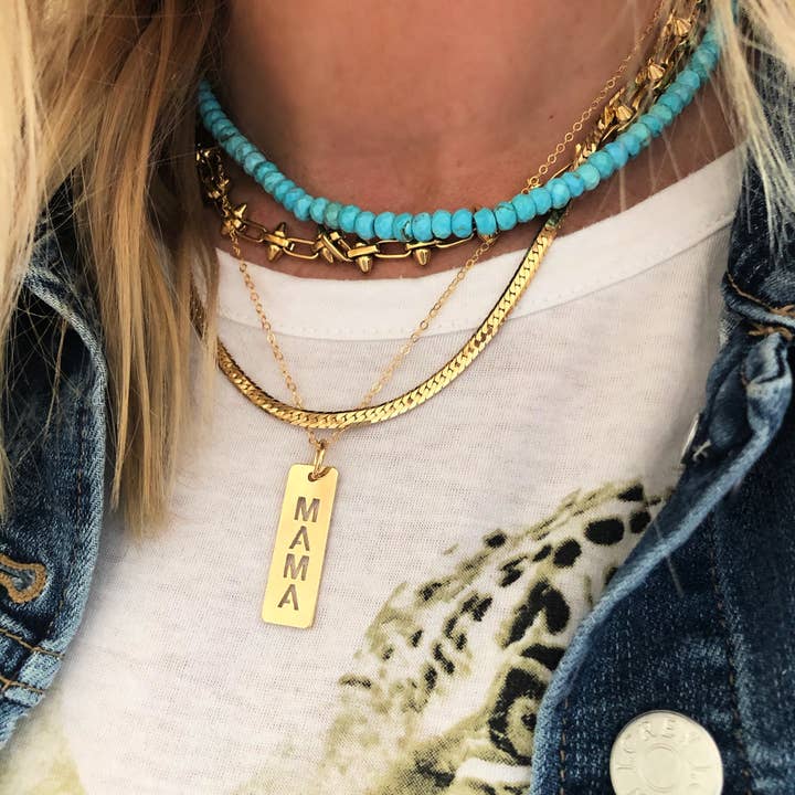 Jessica Matrasko Jewelry – wholesale Beaded/pearl necklace – Turquoise Beaded Necklace1