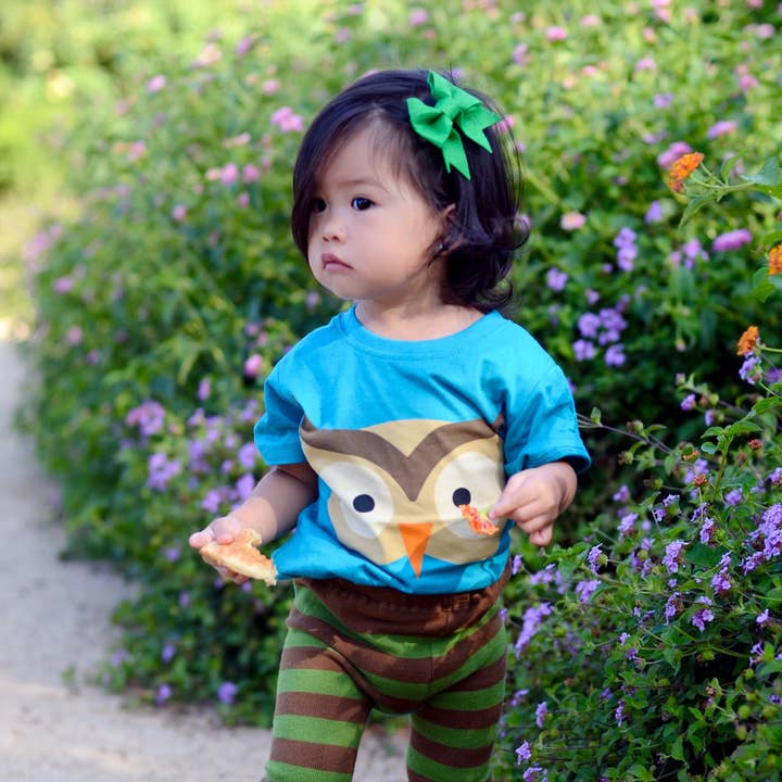 Woodland Owl Baby Bodysuit for wholesale by Doodle Pants