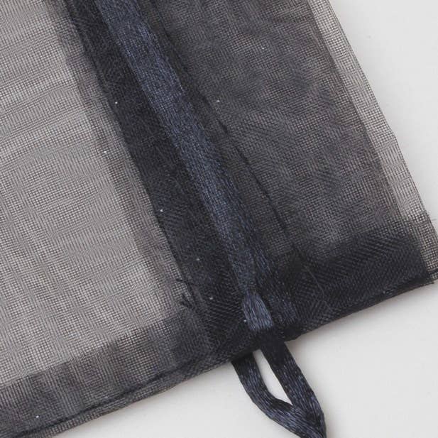 Inca UK – Saco de presente por atacado – Saco expositor Organza preto 15x11cm2