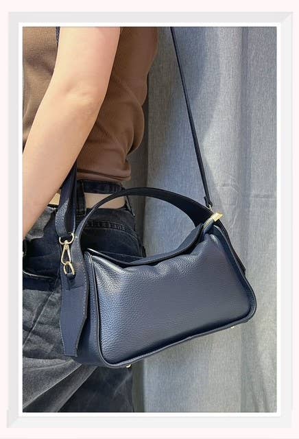 Z et Z – Großhandel Schultertasche – Damen – Handtasche aus genarbtem Leder mit Reißverschluss7