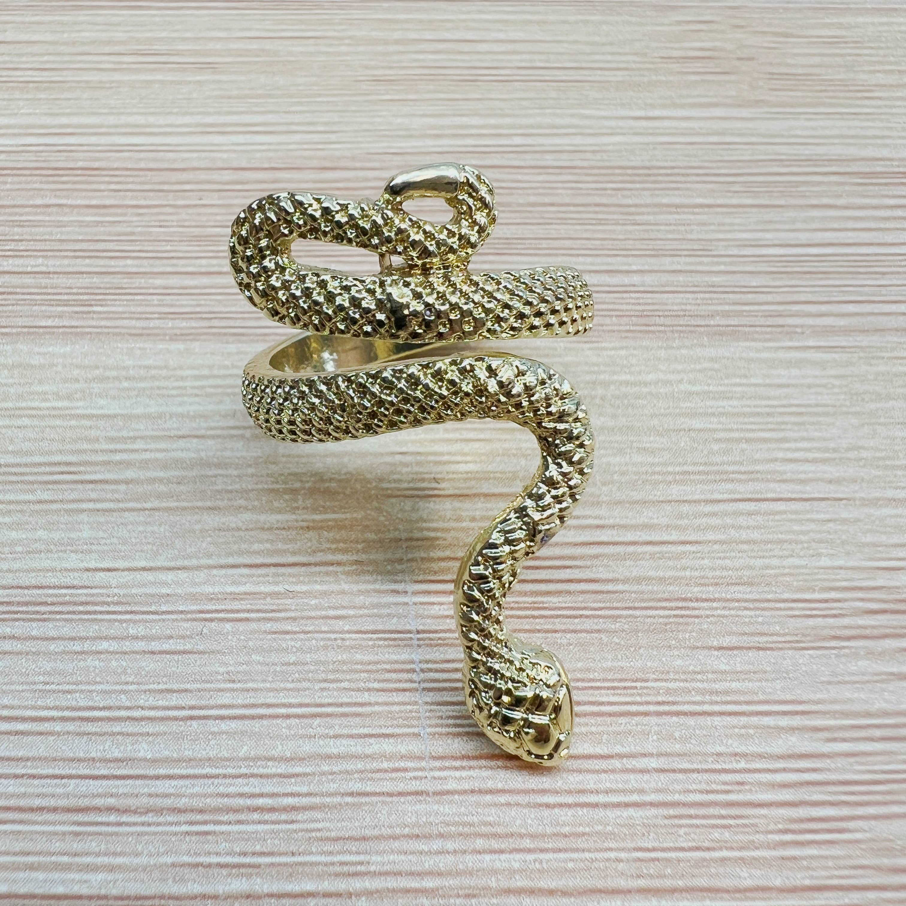 Gypsy Soul - Vente Bague de cocktail/de cérémonie - Bague en forme de serpent gothique, assortiment de 10 pièces8