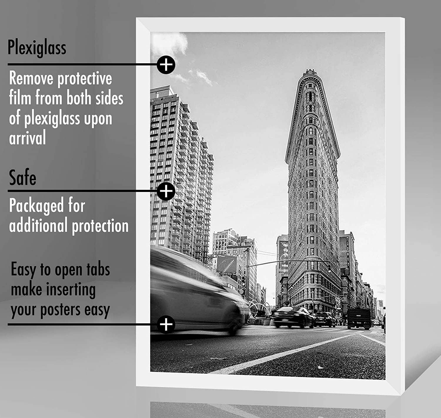 Americanflat - Wholesale Picture Frame - Americanflat Poster Frame with Wide Molding299