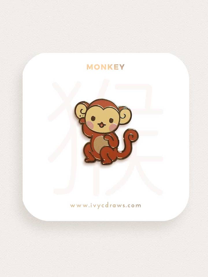 Monkey Zodiac Animal for wholesale by Ivycdraws