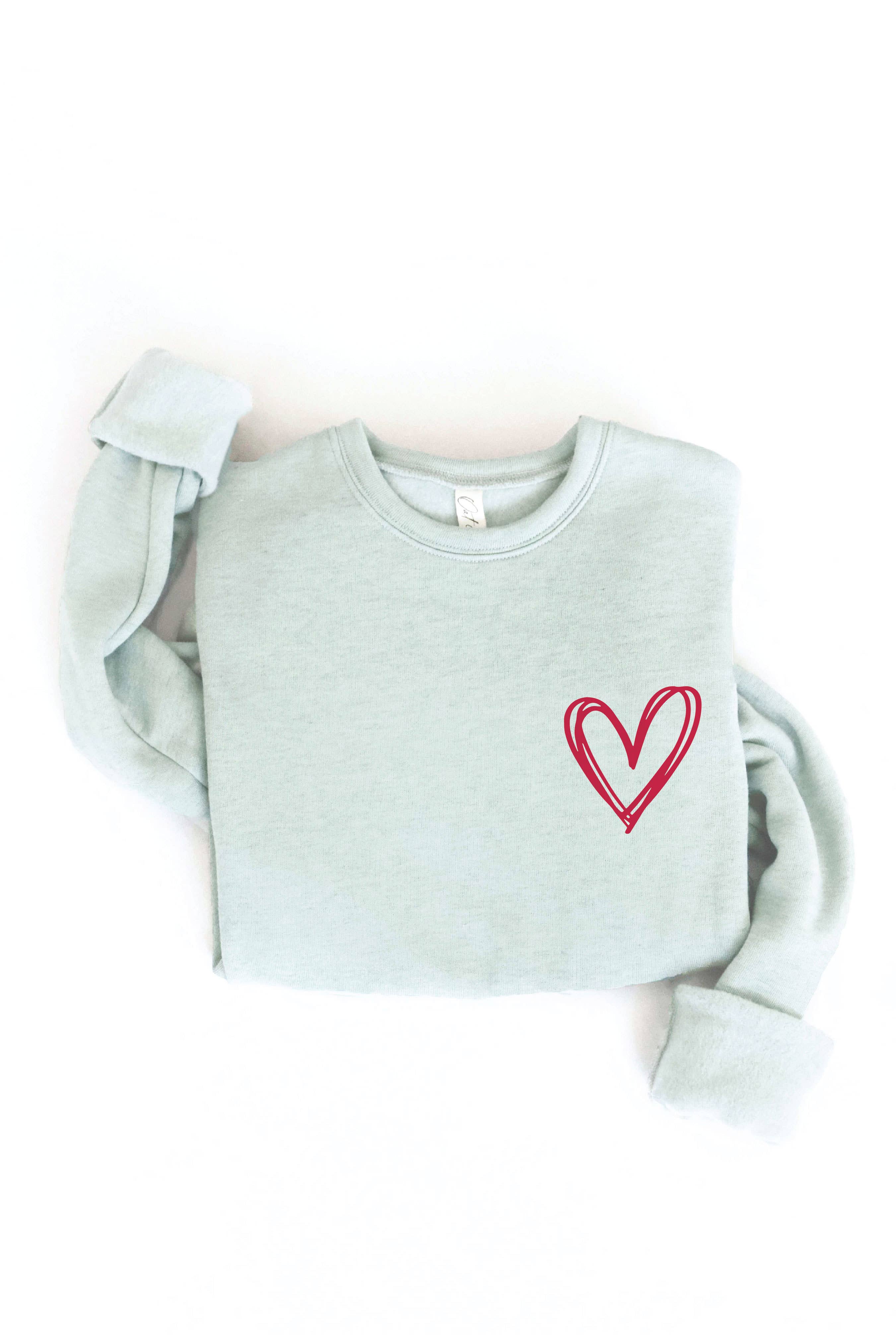 OAT COLLECTIVE - Wholesale Graphic Sweatshirt - Women's - HEART Graphic Sweatshirt9