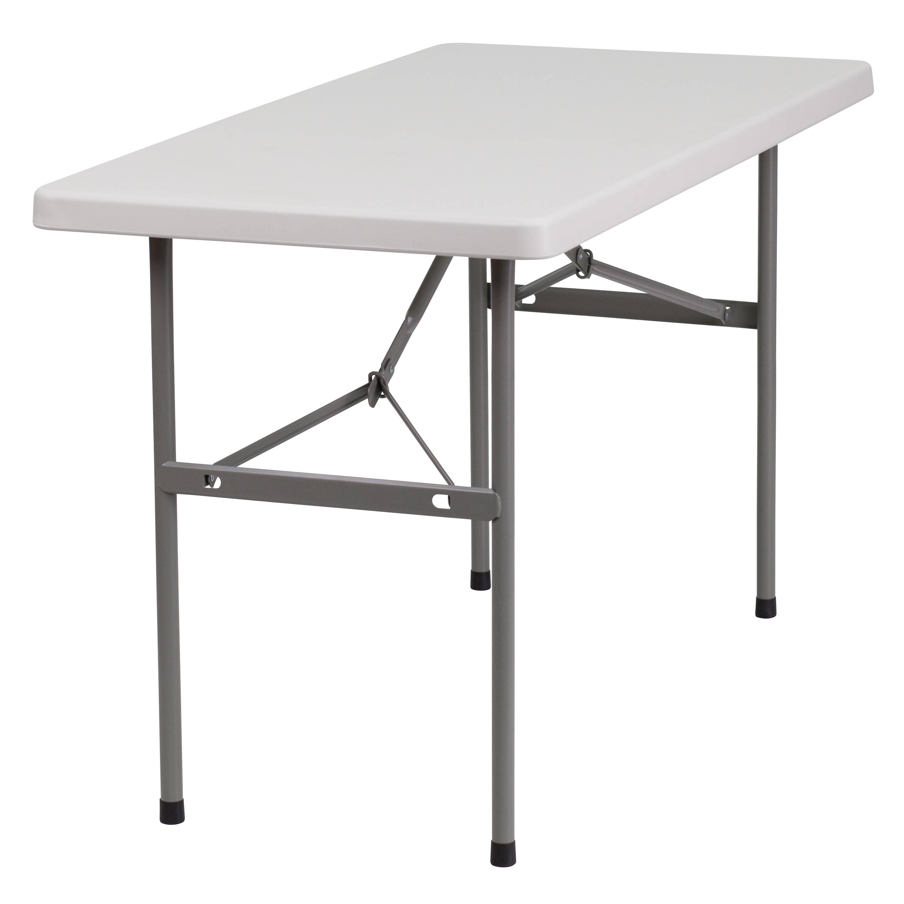 Flash Furniture - Wholesale Patio Table - 4-Foot Granite White Plastic Folding Table1