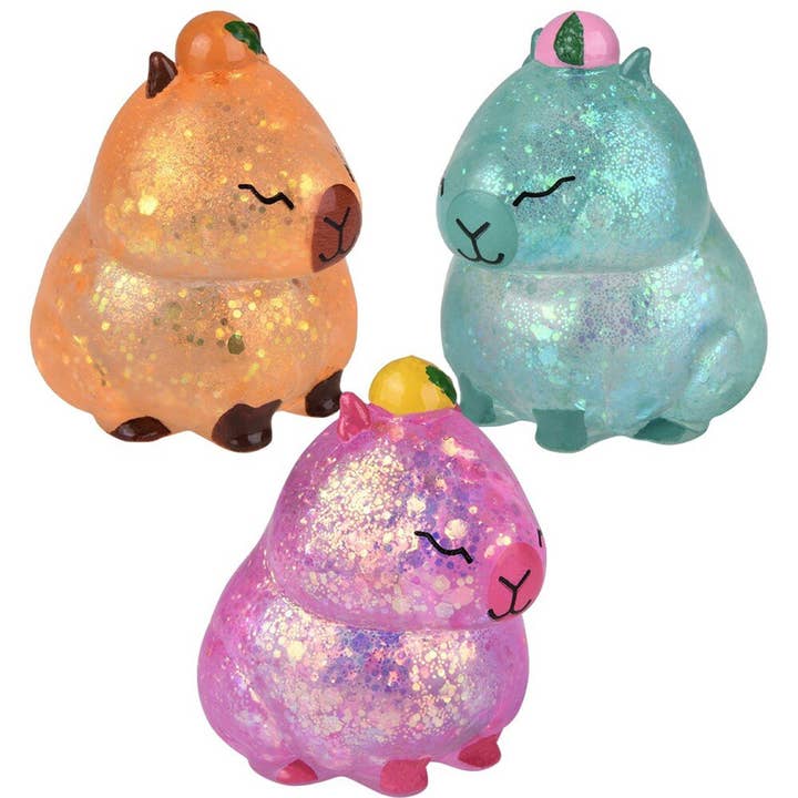 Holiday Farm - Wholesale Squishy Toy - Kids & Baby - Capybara Squeezy Sugar Kids Toy- Christmas