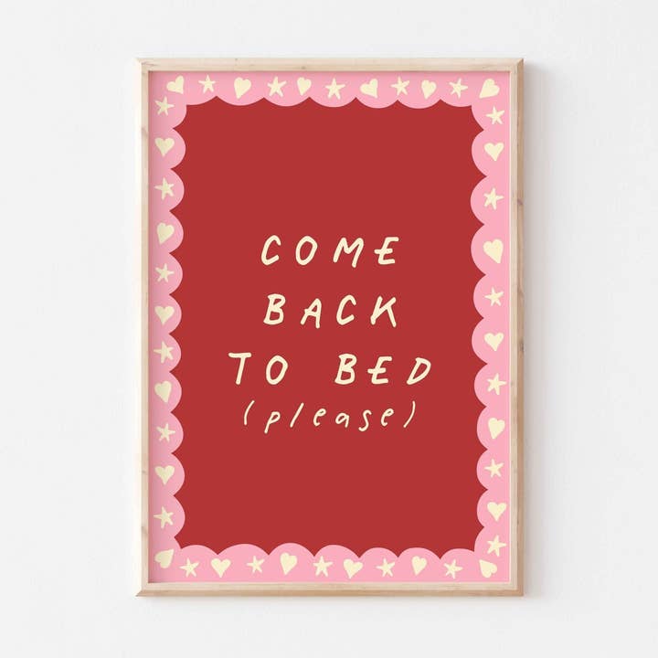 Reviens au Lit Art Print pour la vente par POSTERAMI