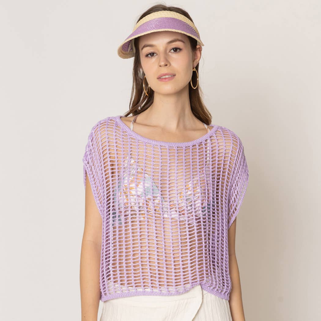 Fashion City - Venta al por mayor Poncho - Mujer - Poncho de verano de ganchillo de color liso4