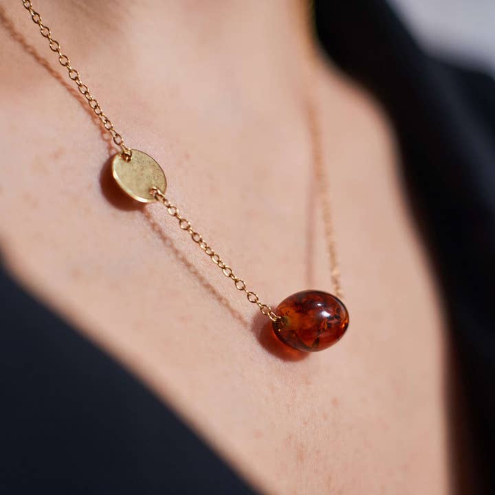 Baltic Amber Necklace Celebrity Necklace Silver Bead Necklac for wholesale by Marcin Waryszak