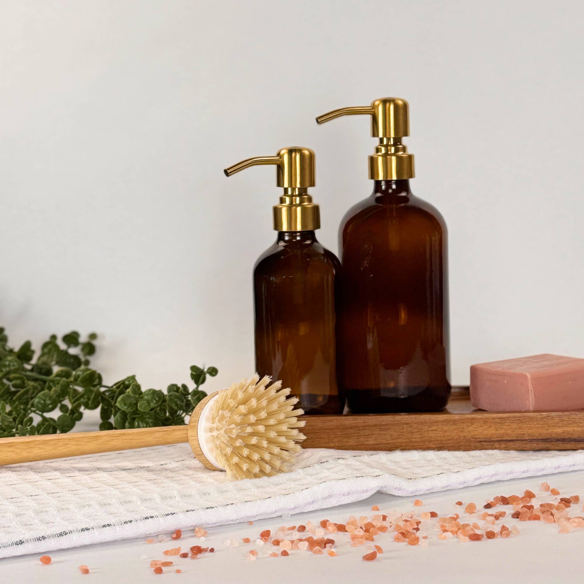 Blush Apothecary – wholesale Soap dispenser – Amber Glass Dispenser Bottle