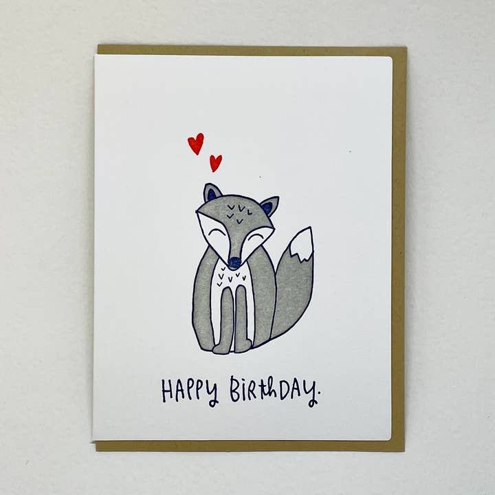 Fox Birthday for wholesale by Big Wheel Press