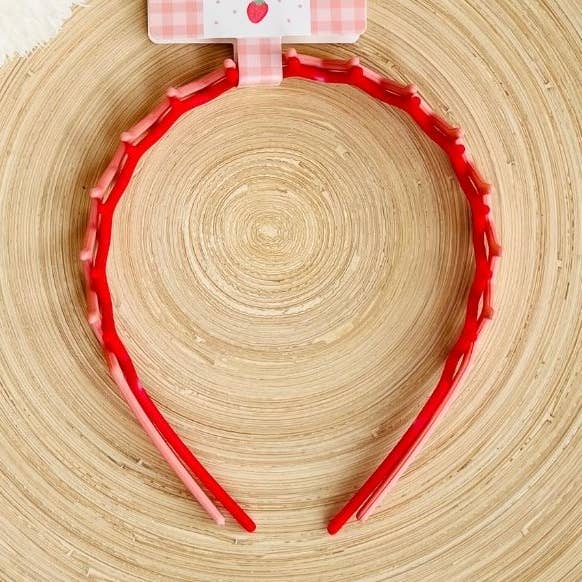 Bandas de Cuidado Pessoal | Bandolete de Pente Berry Sweet Rosa e Vermelho por atacado de Tiny Gift Society