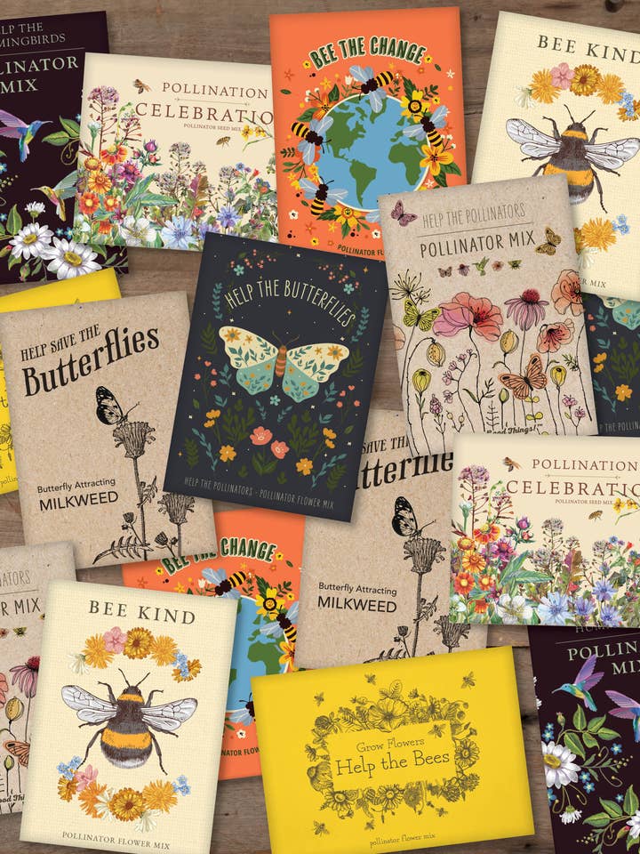 Bulk 250 Piece Pollinator Special Occasion Favor Seed Bulk Seed Packet for wholesale by Bentley Seed Co.