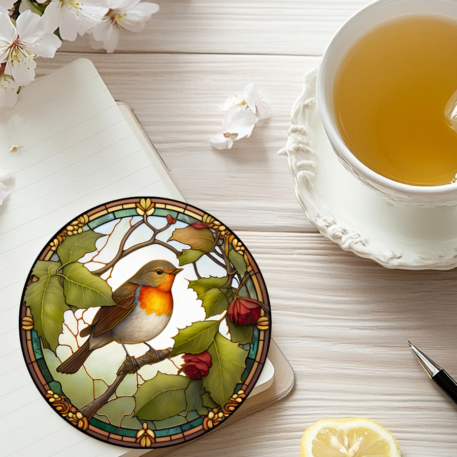 Fernville Creations - Wholesale Coasters - Robin Coaster, Bird Lover Gift, Nature Home Decor7