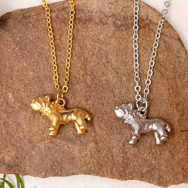 Pit Bull Dog Charm Pendant Necklace Pet Dog Mom Animal for wholesale by Rebecca Accessories LLC