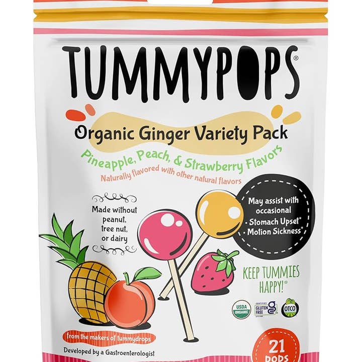 Organic Ginger Variety Pack Tummypops for wholesale by Tummydrops