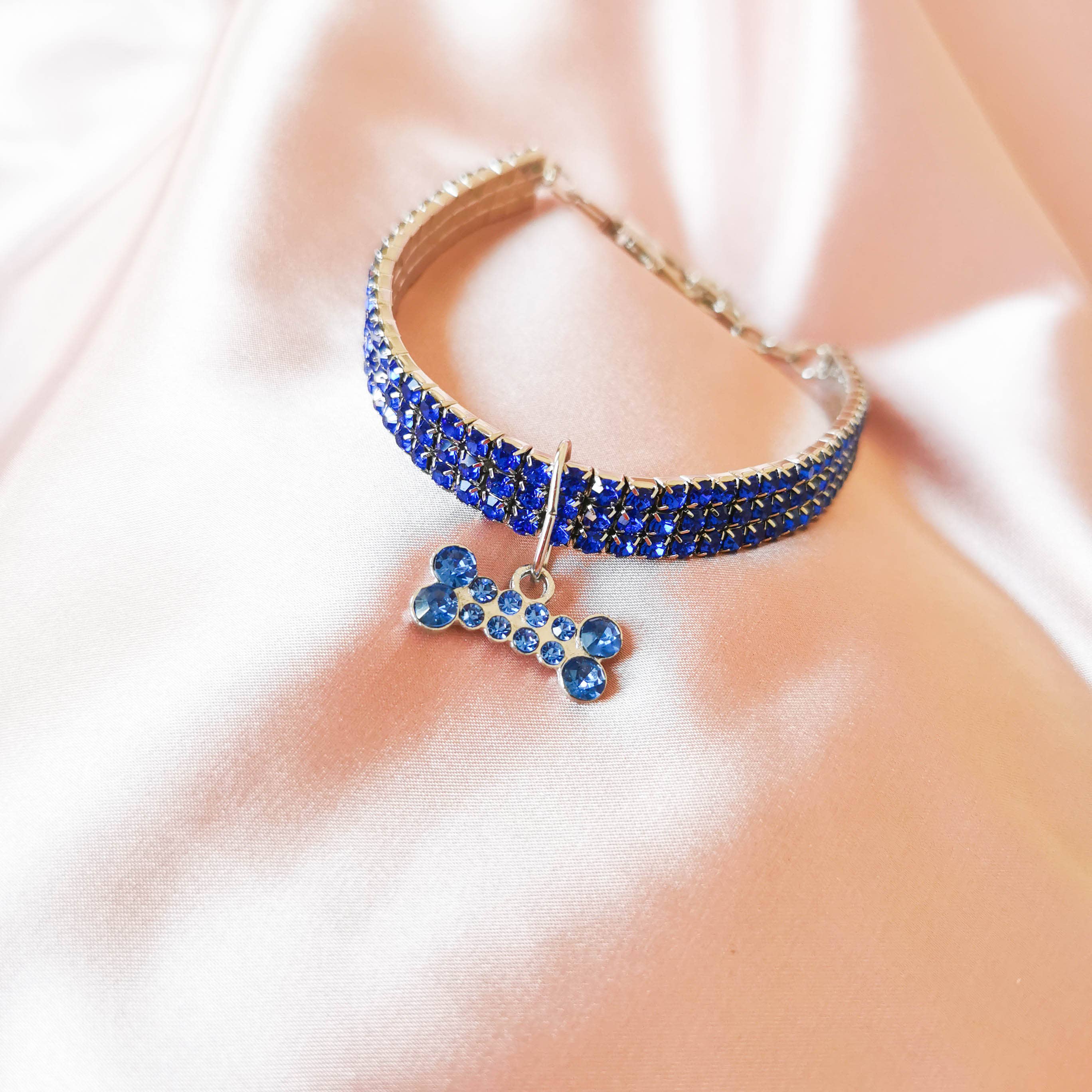 Channyfinds - Vente Collier – chat et chien - Collier élégant pour animaux avec strass et breloque | Pour chats et chiens2