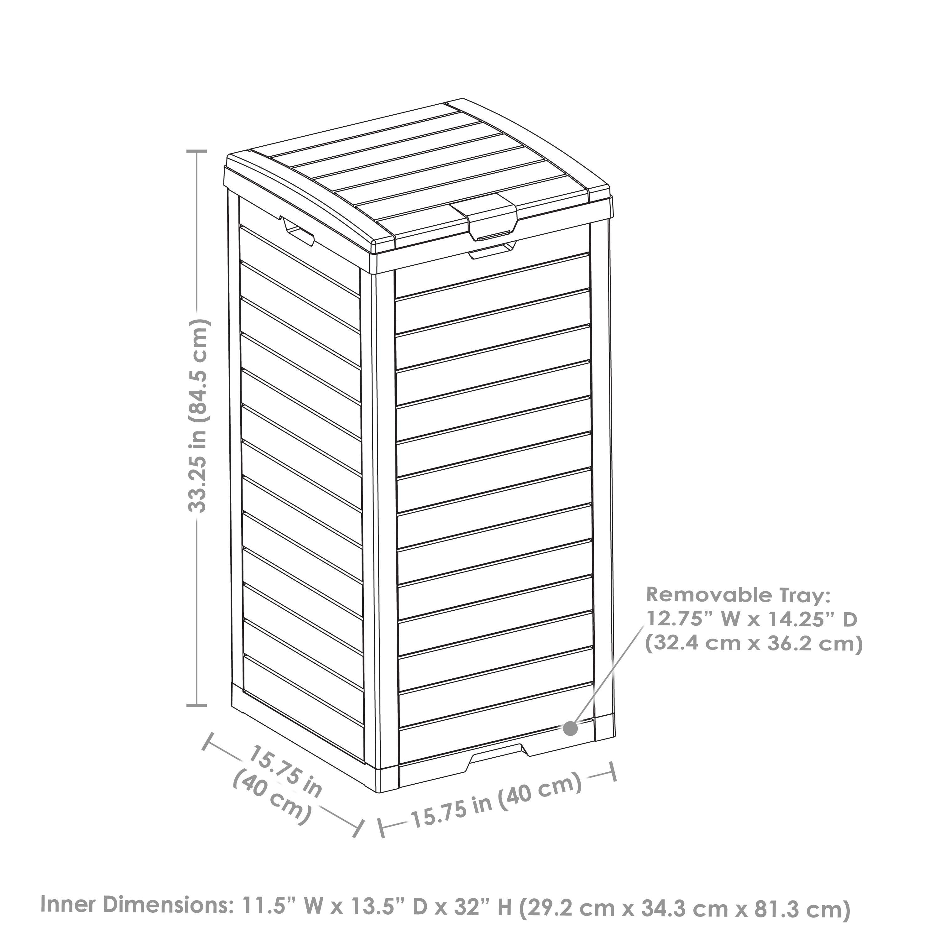 Sunnydaze Decor - Wholesale Trashcan/Trash Bin - 39-gal Outdoor Trash Can with Lid and Drip Tray - Light Gray7