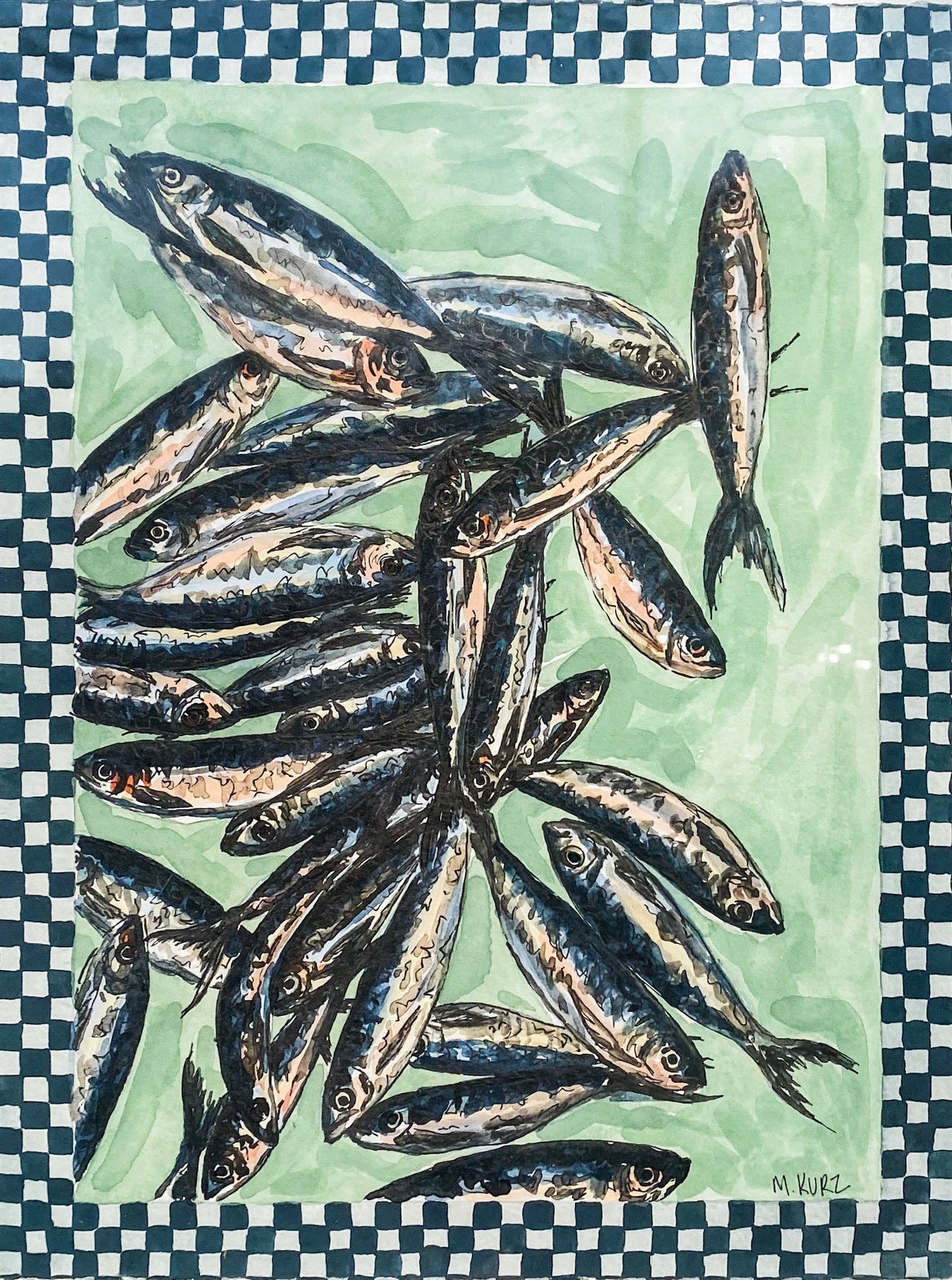 Makenzie Kurz Art - Wholesale Art Print - Fish Haul Print1