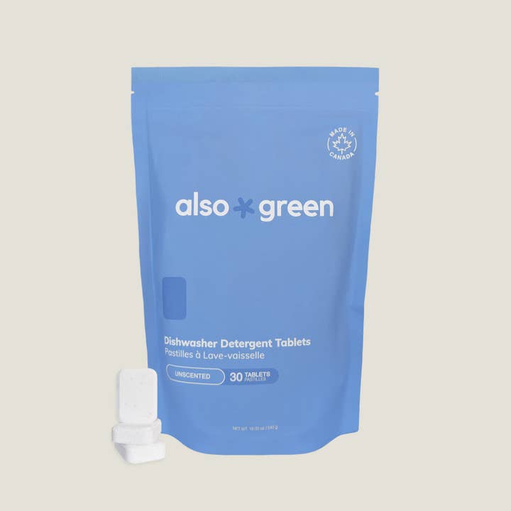 Dishwasher Detergent Tablets (Made in Canada) for wholesale by Also Green
