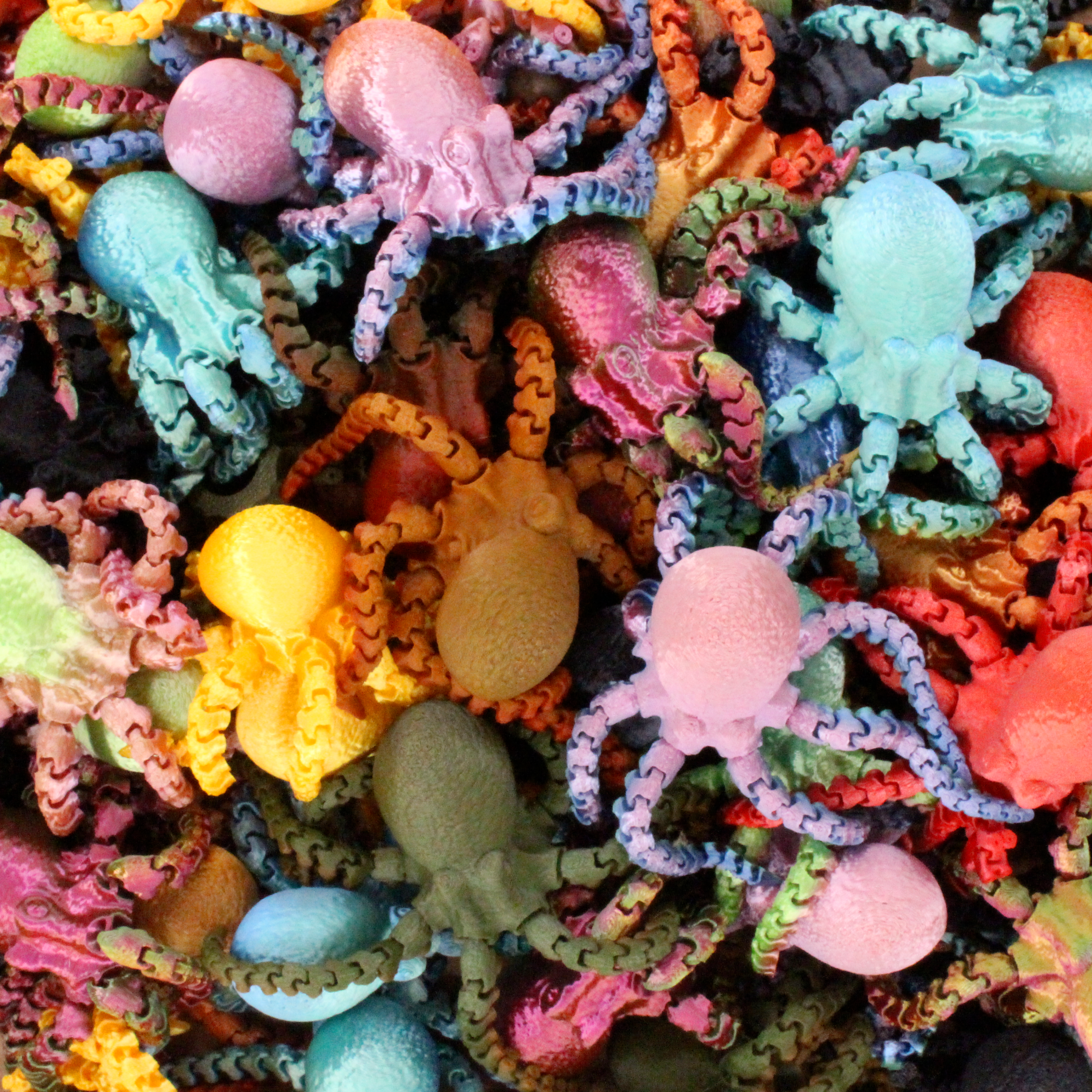 PowerTRC 3D Print - Wholesale Party Favor - 3D Printed Articulated Octopus Fidget Toys Mix Color1