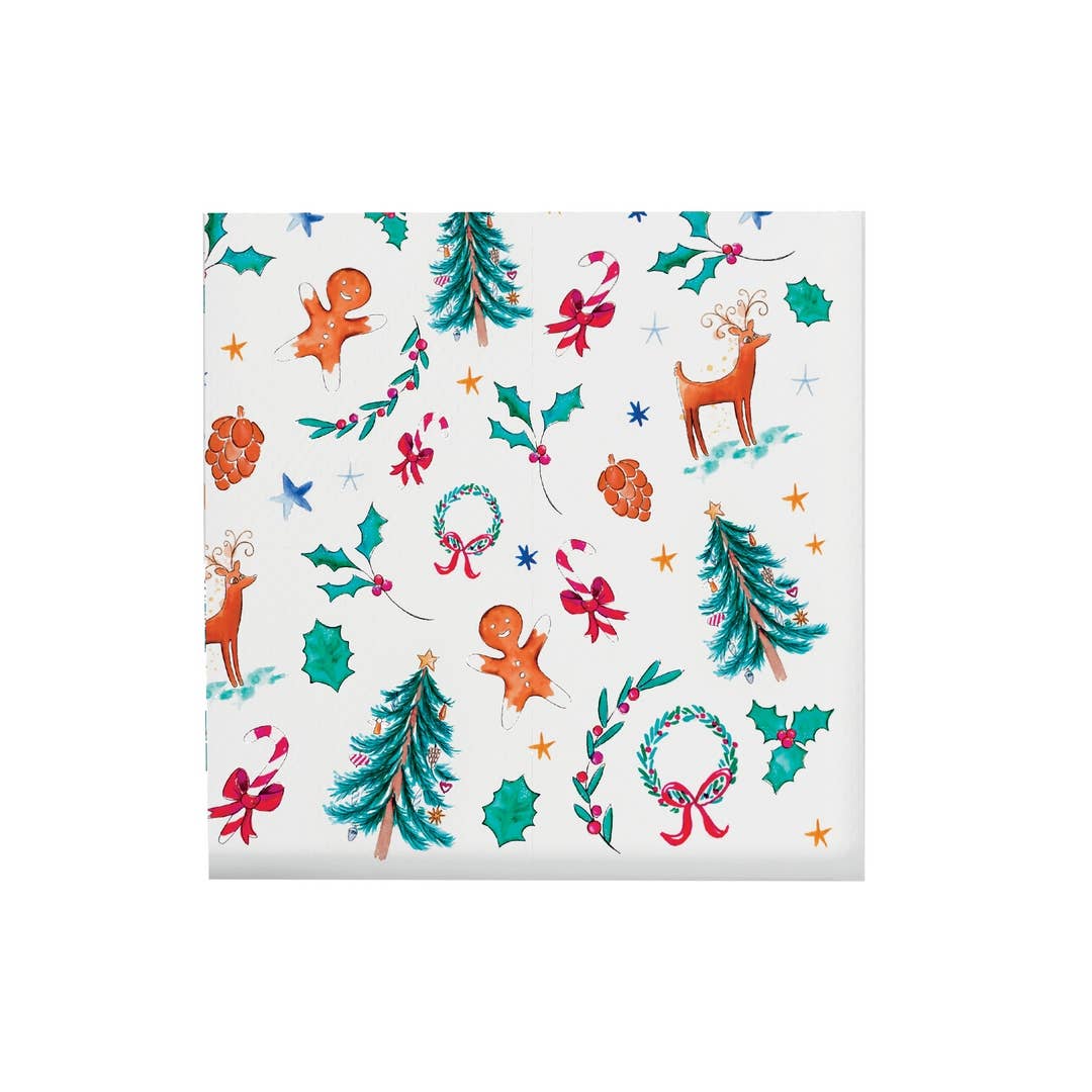 P'tit Clown - Wholesale Dinner & Cloth Napkin - C&L Napkin - Set of 20 - Christmas