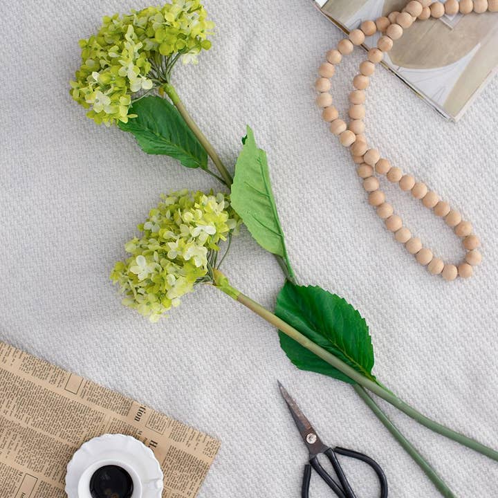 A&B Home Group Inc. - Wholesale Artificial Flowers - 9x6x34" French Hydrangea - Green2