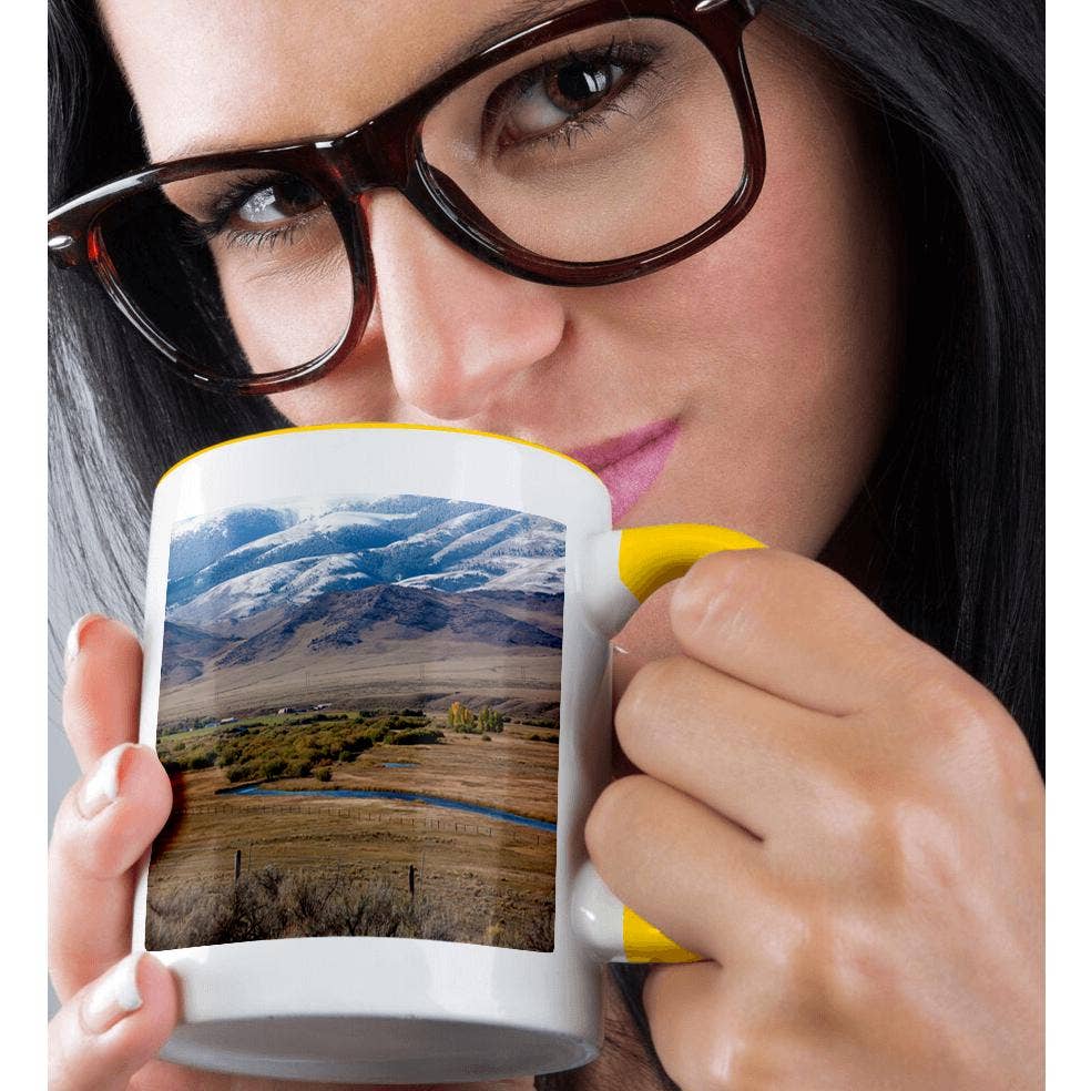 3dRose - Wholesale Coffee Mug - 3dRose, Some mountains in Ogden Utah with snow on top and a creek, Mug1