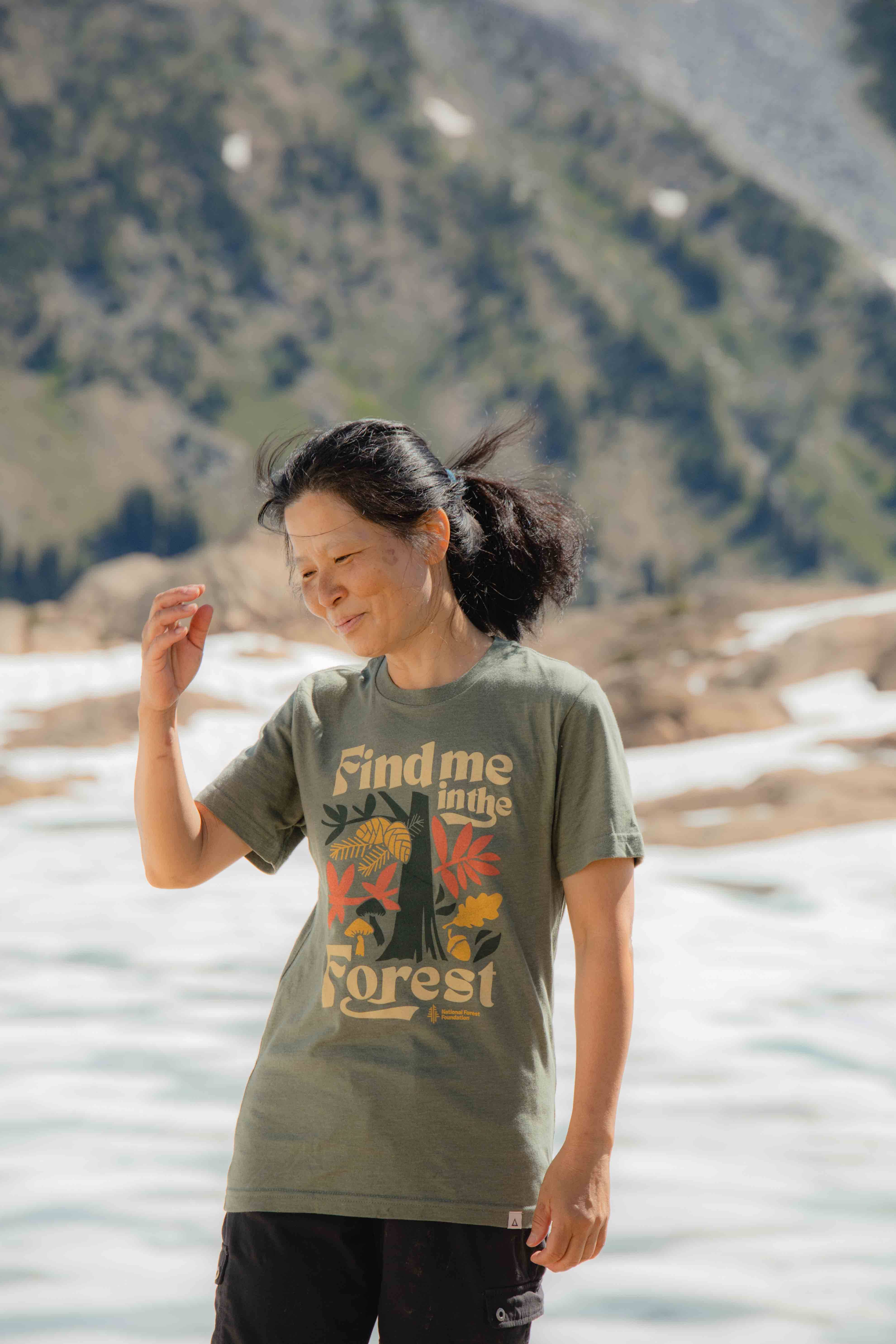 The Landmark Project - Vente T-shirt sérigraphié – unisexe - T-shirt Trouve-moi dans la forêt2