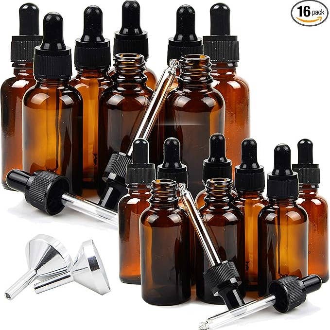 Youngever 16 Amber Glass Dropper Bottles for Essential Oil and other Purchase Wholesale 2 oz glass dropper bottles. Free Returns & Net 60 Terms on Faire trending on Faire.