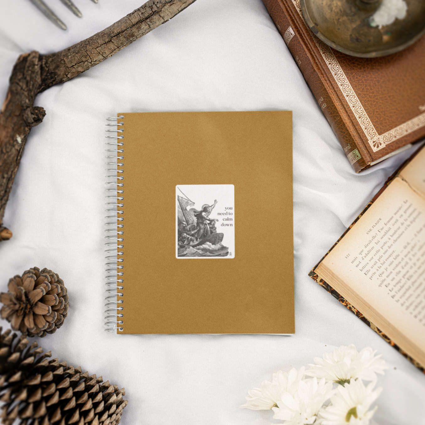 Sock Religious - Wholesale Sticker - You Need to Calm Down - Jesus Calms the Storm Sticker1