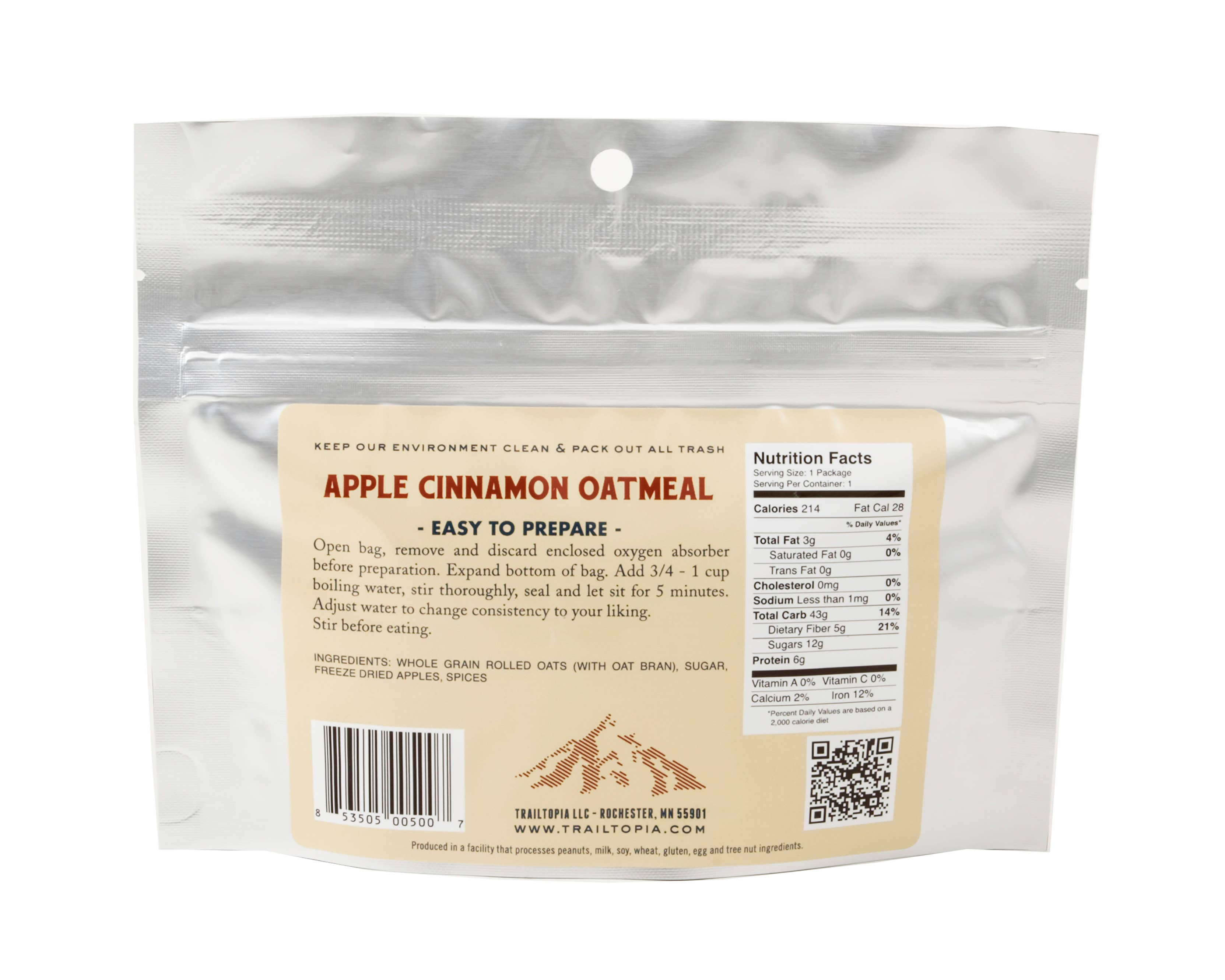Trailtopia - Wholesale Oats - Apple Cinnamon Oatmeal1