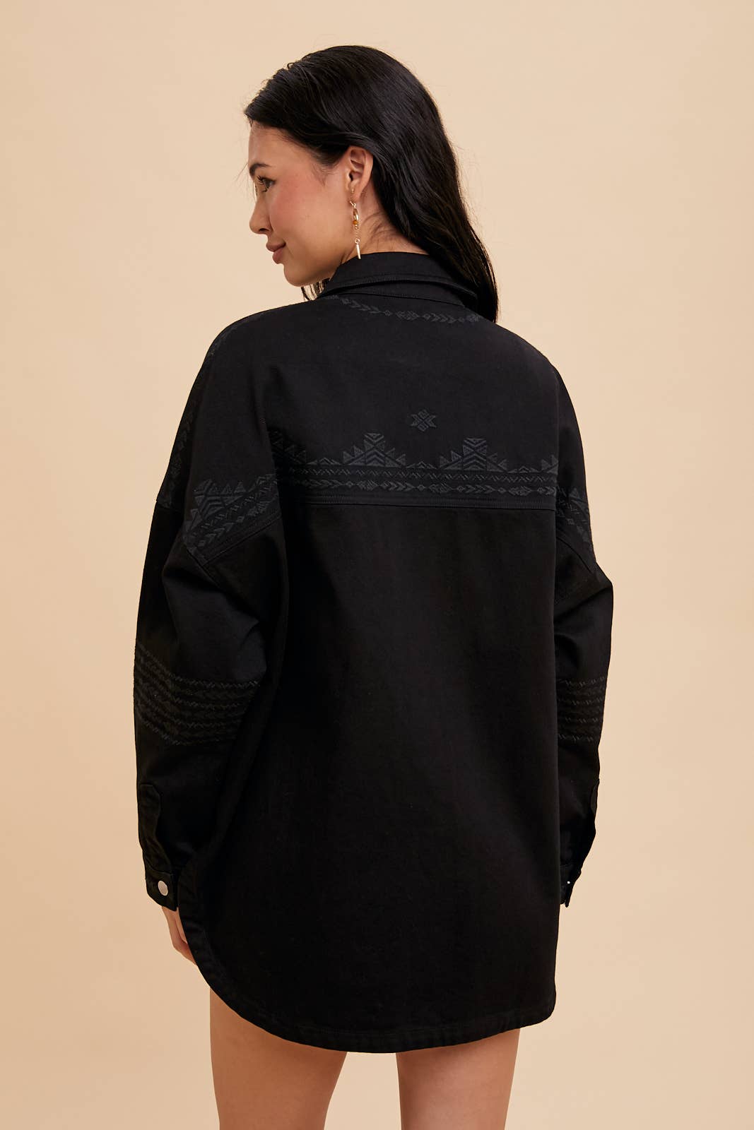 In Loom - Wholesale Shirt Jacket/Shacket - Women's - EMBROIDERED UTILITY SHACKET2