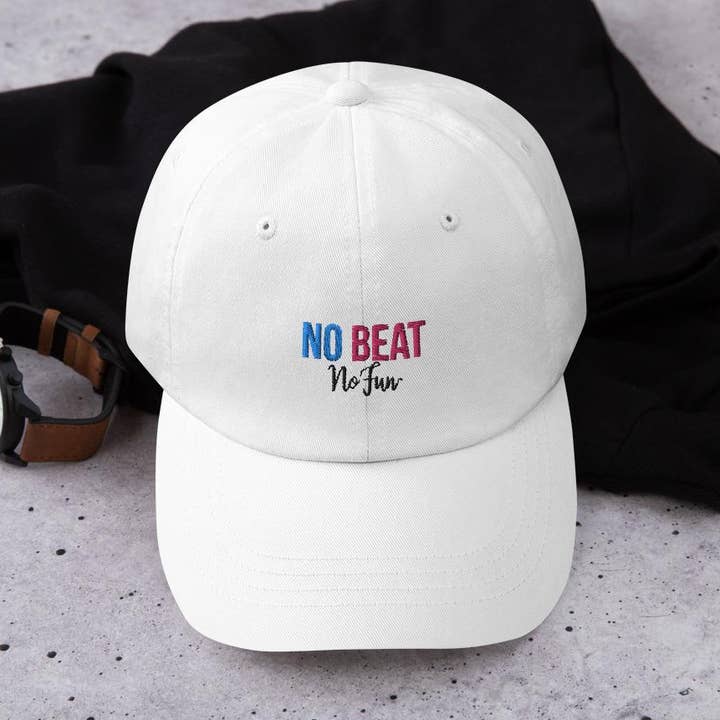 Cap, Hat, No Beat No Fun, Limited Edition, White for wholesale by No Fun Company