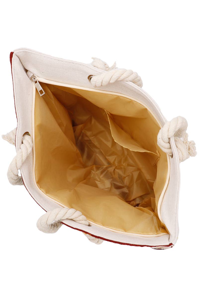 Cap Zone - Wholesale Draagtas - Dames - Paris Frankrijk Tapestry Strandtas met Iconische Landmarks4