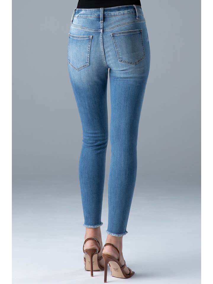 Ceros Jeans - Vente Jean – femme - Jean skinny en jean taille moyenne à taille moyenne pour femmes3