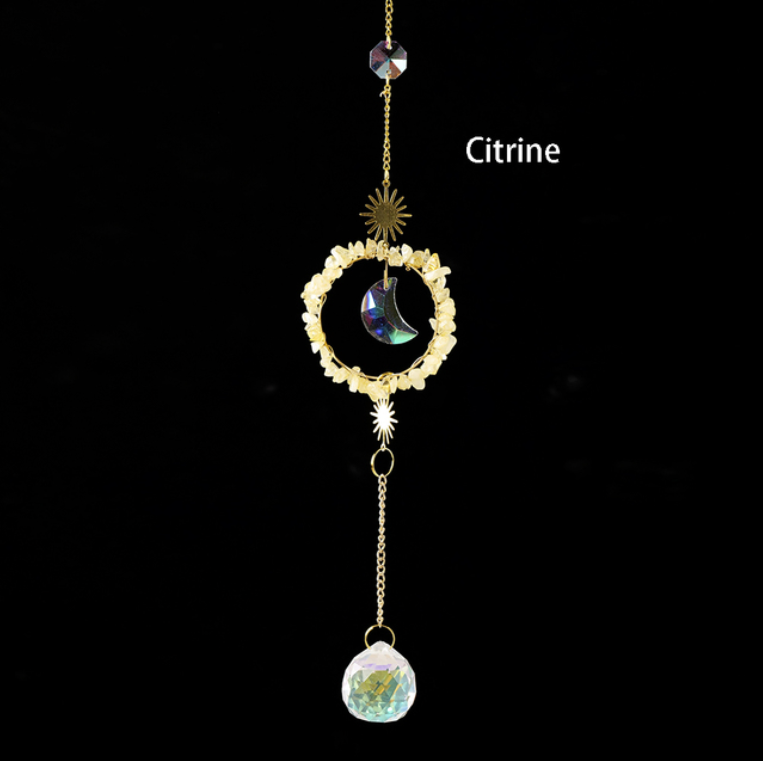 Crystolver (We Cover All Import Fees) - Wholesale Suncatcher - Round  Moon Pendant Crystal Sun Catcher Hanging8