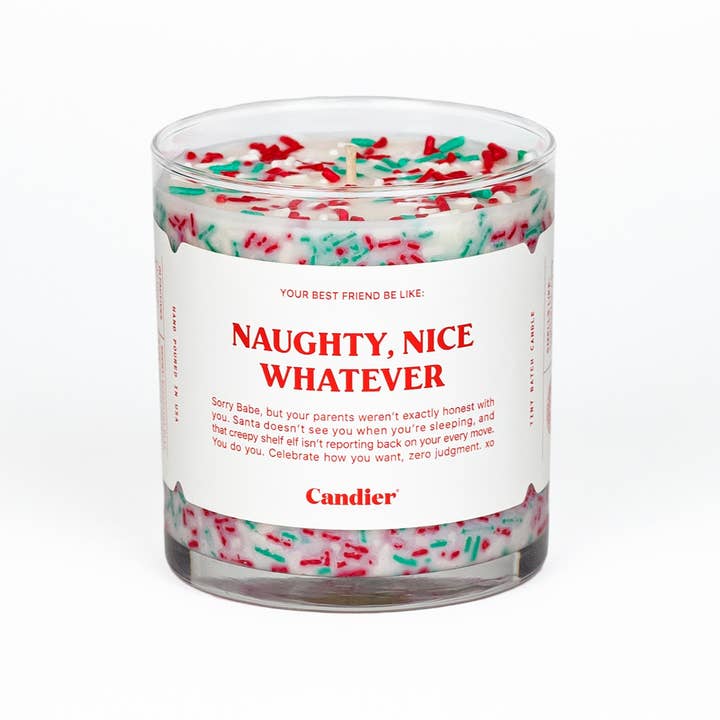 Candier - Wholesale Jar/Filled Candle - Naughty, Nice Whatever Candle