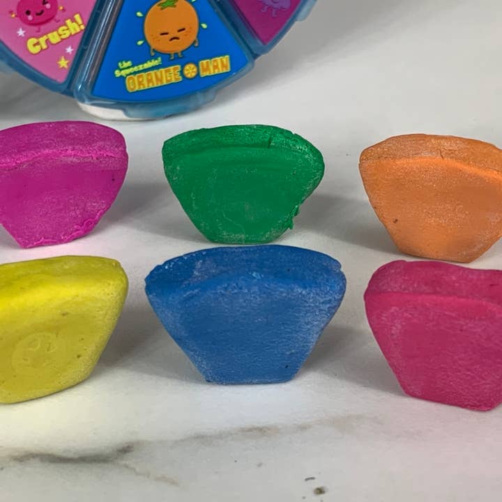 Geddes - Wholesale Eraser - SUPER FRUITY KNEADED SCENTED ERASER WHEEL 12/BAG4