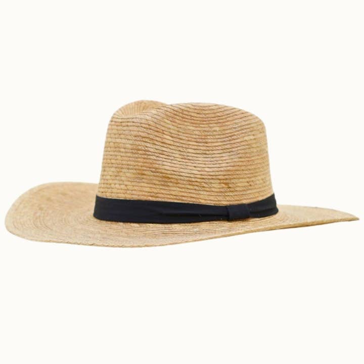 Olive & Pique - Wholesale Cowboy Hat - Unisex - Fine Palm Leaf Straw Western Cowboy Hat, UPF 50+