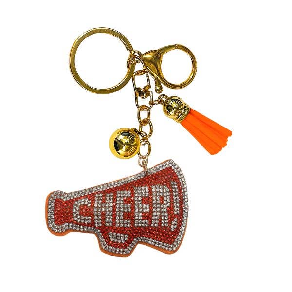 Queens Designs - Wholesale Keychain - Women's - Cheer Crystal Bling Keychains12