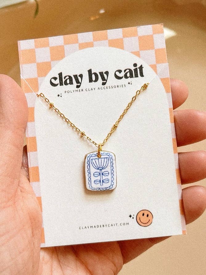 The Betty Polymer Clay Necklace for wholesale by Clay By Cait