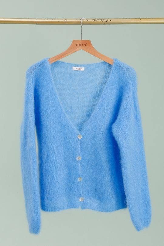 NAÏS PARIS – wholesale Cardigan – Women’s – V-neck cardigan with long sleeves in 80% kid mohair27