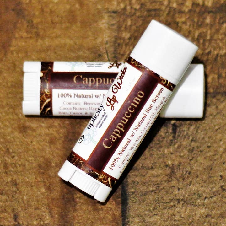 Cappuccino Lip Wick Lip Balm for wholesale by Soaplicity