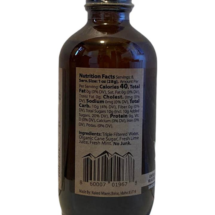 Naked Mixers - Wholesale Cocktail mix/syrup - Naked Mojito- 8 oz1